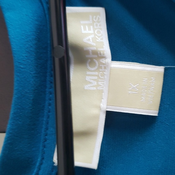 NWT Michael kors dress plus sz 1xl TURQUOISE COLOR - Picture 3 of 5